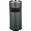 TECTAKE Cendrier Extèrieur Intèrieur Sur Pied Poubelle 12 L En Acier Gris Foncé -Poubelle Boutique 7514391 1