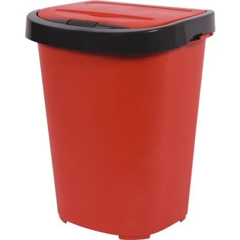 Poubelle Plastique Tri-Home Eda - Rubis Et Gris Anthracite - 40 L 3 Poubelle Plastique Tri-Home Eda - Rubis Et Gris Anthracite - 40 L