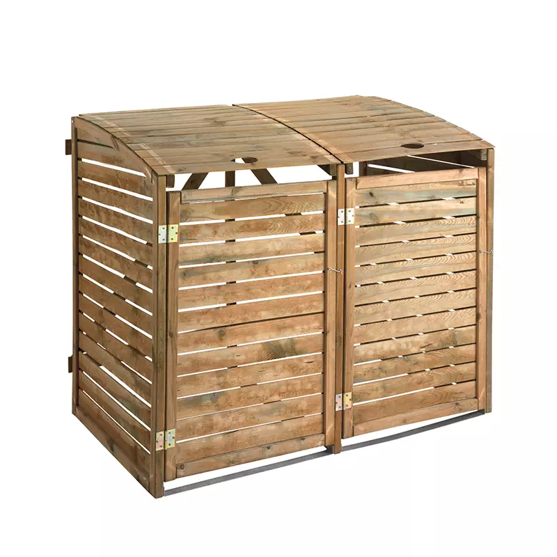 Poubelle Boutique 44 Poubelle Boutique -Poubelle Boutique cache poubelles double 150 x 90 x 125 cm jardipolys 1